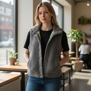 Aerie. Size Small. Sherpa vest with pockets. NWT